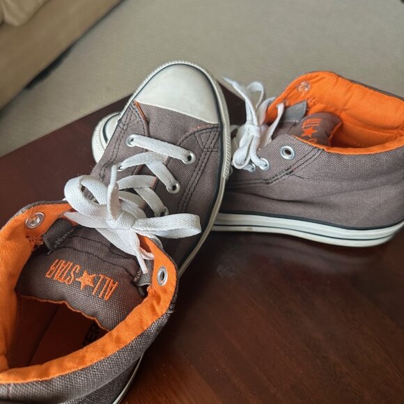 Converse Converse Chuck Taylor All Star High Top Army Green w/ Bright Orang - Picture 1 of 5